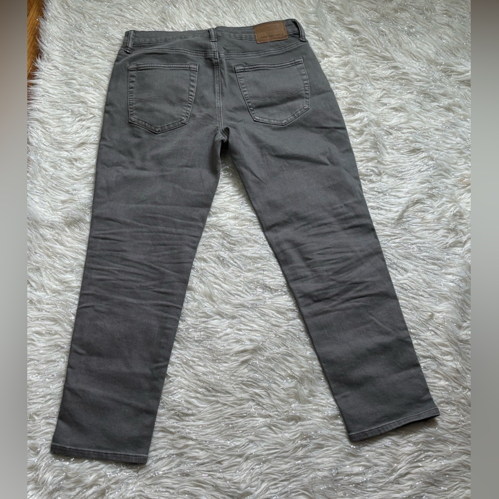 American Eagle Men’s AirFlex Athletic Fit Low waisted Gray Jeans Size 30x30 - Picture 2 of 16